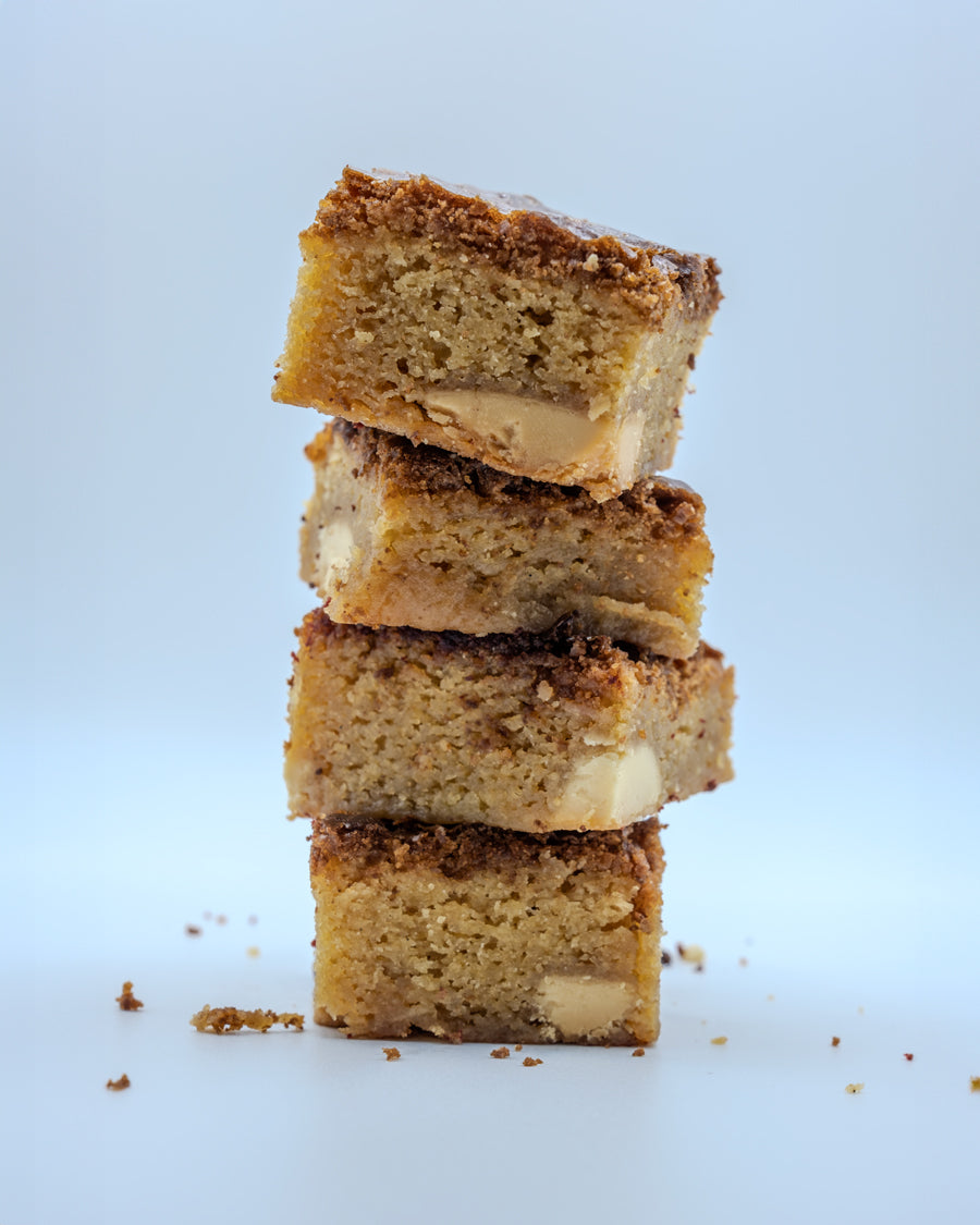 Small Tray Of Brownies Or Blondies - White Choc Blondies image