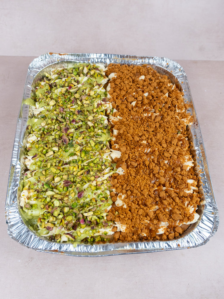 Milk Cake Tray - Pistachio &amp; Biscoff image