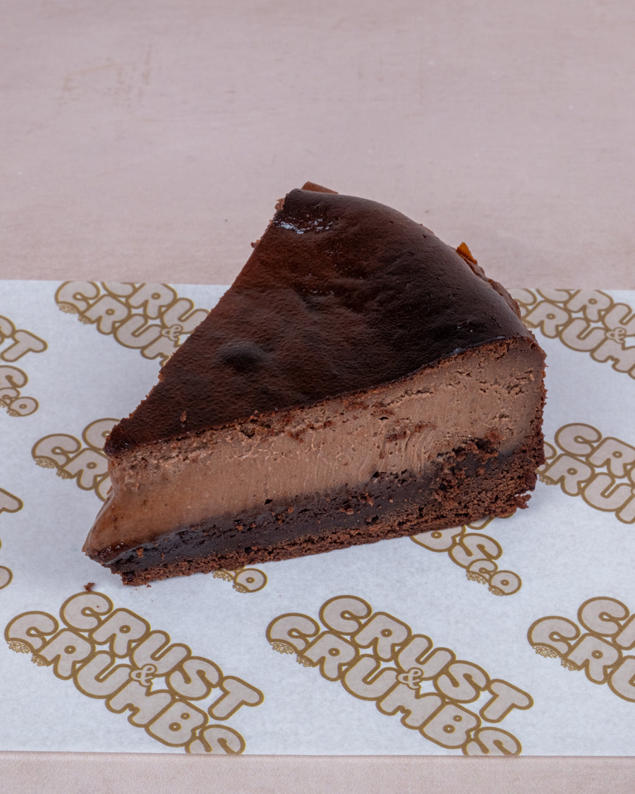 Full Basque Cheesecake With A Brownie Base - Chocolate image