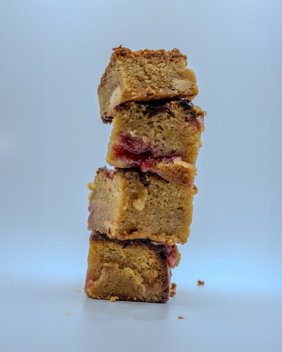 Large Tray Of Brownies Or Blondies - Raspberry Cheesecake Blondies image
